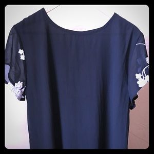 Embroidered Flower Top